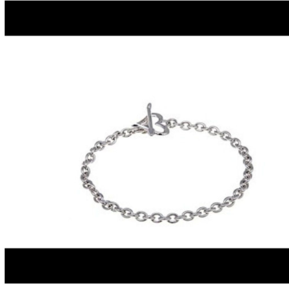MARGO MANHATTAN  STERLING SILVER HEART BRACELET